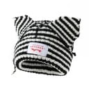 Căciulă de iarnă în dungi Skullies cu urechi de pisică, pălărie croșetată unisex 55–60 cm, căciulă hip-hop caldă și modernă, pălărie 1
