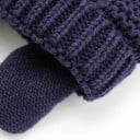 Căciulă de iarnă pentru copii cu urechi și pompoane 19 × 18 cm 0–12 luni Bumbac acril Căciulă cu legare sub gât Căciulă caldă 4