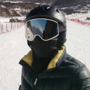 Căciulă de iarnă rezistentă la vânt pentru cap și gât cu deschidere pentru ochi, potrivită pentru ciclism, alpinism și drumeții, mărime 7