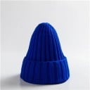 Căciulă de iarnă tricotată într-o singură culoare Circumferință 54–60 cm Unisex căciulă caldă din acril Căciulă moale de iarnă 6
