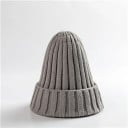 Căciulă de iarnă tricotată într-o singură culoare Circumferință 54–60 cm Unisex căciulă caldă din acril Căciulă moale de iarnă 5
