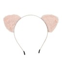 Căciulă de păr cu urechi de pisică din pluș pe lateral Stil kawaii Căciulă moale și pufoasă Accesoriu pentru carnaval și cosplay pentru femei 2