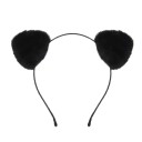 Căciulă de păr cu urechi de pisică din pluș pe lateral Stil kawaii Căciulă moale și pufoasă Accesoriu pentru carnaval și cosplay pentru femei 1