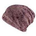 Căciulă multifuncțională pentru femei cu deschidere pentru coadă Poate fi purtată și ca fular Croi căzut cu model de dantelă Poliester 2