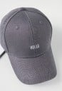 Căciulă pentru femei cu broderie Hello Căciulă de baseball din bumbac cu vizieră cusută Cataramă metalică la spate Circumferința capului 6