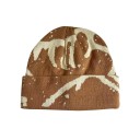 Căciulă tricotată de iarnă cu imprimeu de litere Căciulă caldă din acril 56–58 cm Căciulă unisex de modă hip hop Căciulă sportivă lejeră 5