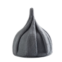 Căciulă tricotată pentru femei, zimbră, cu vârf ascuțit 22×33 cm 100% acril Căciulă spiralată de o singură culoare cu model floral Căciulă 6