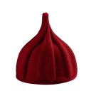 Căciulă tricotată pentru femei, zimbră, cu vârf ascuțit 22×33 cm 100% acril Căciulă spiralată de o singură culoare cu model floral Căciulă moale, elastică și caldă 11 culori 17