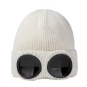 Căciulă tricotată rezistentă la vânt cu ochelari pe margine Căciulă unisex călduroasă pentru ciclism și schi Căciulă sportivă multifuncțională 1