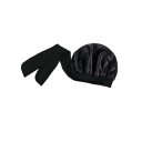 Căciulă unisex din satin pentru somn din mătase ajustabilă 2