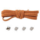 Cadarços elásticos para sapatos 105 x 0,7 cm Sem atar para crianças e adultos Um tamanho Fivela metálica Calçar rapidamente Estilo desportivo 9