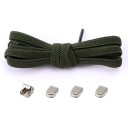 Cadarços elásticos para sapatos 105 x 0,7 cm Sem atar para crianças e adultos Um tamanho Fivela metálica Calçar rapidamente Estilo desportivo 18