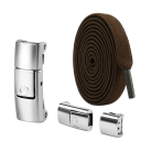 Cadarços para sapatos sem atar com fivela Cadarços elásticos 100 cm Calçar rapidamente Sapatos sem nó Conforto desportivo Adequado para crianças e adultos 8