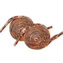 Cadarços planos para sapatos 120 cm padrão leopardo Cadarços de nylon estilosos para ténis Acessório de moda para calçado Estilo desportivo e casual 1