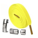 Cadarços sem atar com fecho 100 cm Cadarços elásticos desportivos com fivela metálica Calçado de corrida Calçado Fitness Calçado infantil 5