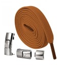 Cadarços sem atar com fecho 100 cm Cadarços elásticos desportivos com fivela metálica Calçado de corrida Calçado Fitness Calçado infantil 4