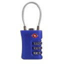 Cadeado de viagem para mala com código numérico de três dígitos 3,6 × 4 × 8 cm liga de zinco multicolorido cadeado de segurança 2