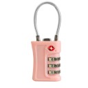 Cadeado de viagem para mala com código numérico de três dígitos 3,6 × 4 × 8 cm liga de zinco multicolorido cadeado de segurança 6