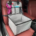 Cadeira de automóvel para cães com bolsos de armazenamento para cães pequenos e médios Ideal para os bancos da frente e de trás do carro Fácil de manter 4