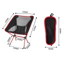 Cadeira Dobrável Portátil 475 x 520 mm Cadeira de Viagem Leve Banco Desdobrável para Camping Pesca Turismo Jardim 4