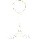 Cadena corporal con conexión cuello–cintura 91 + 9 cm y 71 + 9 cm Joya de vientre sexy con cuentas para bikinis Accesorio de verano 10