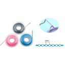 Cadena ortodontica dental 4,0 mm 4,57 m Tipo elástico longo para aparelhos Rolo de borracha material dentário 4