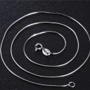 Cadena plateada para mujer 2
