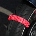 Cadenas antideslizantes para motocicleta 20 unidades Cintas de plástico para neumáticos 50 cm Para scooter y bicicleta En nieve y hielo 5