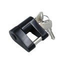 Cadenas de sécurité à pendre pour remorque noir Cadenas résistant au vol pour camping-cars, camions et remorques Protection robuste de l'attelage 1