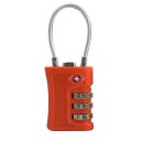 Cadenas de voyage pour valise avec code numérique à trois chiffres 3,6 × 4 × 8 cm en alliage de zinc cadenas de sécurité multicolore pour bagages 5