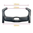 Cadran de carbon pentru biciclete de șosea 365 mm lățime 345 mm prindere superioară 235 mm prindere inferioară carbon negru greutate 350 g 5