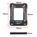 Cadre en aluminium anti-flexion 7 x 5 cm pour socket LGA1700 Renforcement de la carte mère Protection du refroidisseur CPU Montage stable du processeur 2