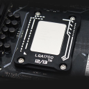 Cadre en aluminium anti-flexion 7 x 5 cm pour socket LGA1700 Renforcement de la carte mère Protection du refroidisseur CPU Montage stable du processeur 3