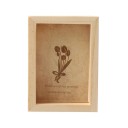 Cadre photo en bois avec insertion coulissante 6,6 x 7,8 cm bois naturel avec plaque transparente pour la décoration intérieure 1