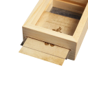 Cadre photo en bois avec insertion coulissante 6,6 x 7,8 cm bois naturel avec plaque transparente pour la décoration intérieure 2