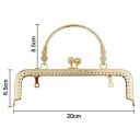 Cadre pour sac 20 cm Cadre en métal avec anse Support pour sac Cadre de fermeture pour la fabrication de sacs Composant pour la couture 4