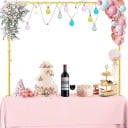 Cadru decorativ pentru masă ajustabil 80-250 cm înălțime 123 cm cu cleme pentru suspendarea florilor, baloanelor și luminilor la nunți 1