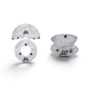 Cafetera de goteo plegable Ligera y portátil 13,5 x 9,5 cm Cono con base de botones a presión Blanca con diseño de curvas de nivel Para acampar 1