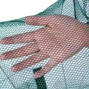 Cage à poissons pliable en filet vert 45 x 22 cm Piège à écrevisses, crabes et crevettes Piège en filet pour appâts pour la pêche en mer et en eau douce 3