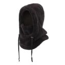 Cagoule d'hiver en polaire pour enfants avec col taille 3–10 ans Cagoule en coton chaude 2 en 1 Protection de la tête, du cou et du visage 2
