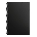 Cahier A5 à lignes avec 60 feuilles sur anneaux ouverts dans des couvertures unies avec une finition mate pour des notes scolaires et de bureau 12