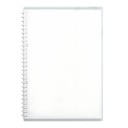 Cahier A5 sans lignage avec anneaux détachables et 60 feuilles vierges dans une couverture mate pour le dessin et les notes pour l'école et le bureau 6