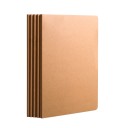 Cahiers à lignes A4 27,8 x 21 cm avec couverture marron en paquet de 5 pour des notes de cours et des notes de travail pour l'école et le bureau 1