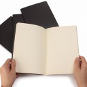 Cahiers vides B5 25,8 x 18,5 cm avec 36 feuilles blanches sans lignes en lot de cinq pour le croquis et les notes à l'école et au bureau 5