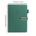 Caiet retro colorat A5 cu copertă din piele ecologică moale, 360 de pagini, potrivit pentru studenți și birou, cu semn de carte 11