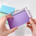 Caiet spiralat colorat 13 x 8 cm 50 de coli Bloc de notițe liniat, detașabil, agendă liniată Blocnotes pentru birou și școală 5