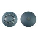 Caisse à lamelles en acier 11,5 cm 8 tons mini tambour pan instrument de musique avec maillet tambourin tambour de relaxation 6