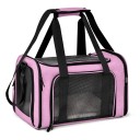 Caisse de transport pliable étanche pour chats et petits chiens Transporteur respirant renforcé à zip pour animaux de compagnie Sac de transport en tissu en maille pour chiots et chats Sac de voyage pour le transport de chats et de chiens 43 x 28 x 28 cm 6