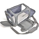 Caisse de transport pliante étanche pour chats et petits chiens Porte-animaux respirant renforcé à fermeture éclair pour animaux de compagnie Transporteur en tissu maillé pour chiots et chats Sac de voyage pour le transport de chats et de chiens 50 x 34 x 34 cm 3