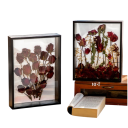 Caixa 3D transparente para exibição de objetos 13 x 18 cm estrutura em madeira moldura decorativa para decorações e fotografias para casa 5
